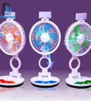 ZT 329 RECHARGEABLE TABLE FAN WITH LED LIGHT
